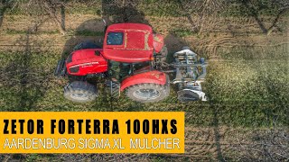 Aardenburg Sigma XL1800 2 rotor pickup mulcher  Zetor Forterra 100 HXS tractor [upl. by Nylekcaj]