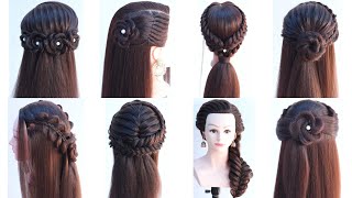 8 attractive open hairstyle for function  beautiful hairstyle [upl. by Reld]