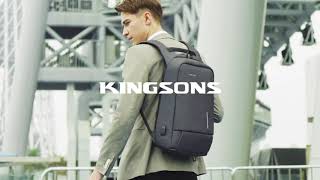 Kingsons Backpack for Men Lightweight Tsa lock anti theft backpack 156 inches3149 1 [upl. by Lucian]