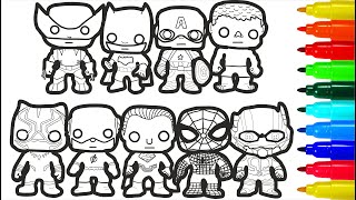 Superheroes kids Coloring pages [upl. by Neelac274]