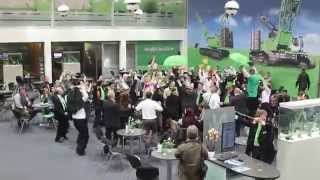 SENNEBOGEN  Exhibition Harlem Shake at bauma 2013 [upl. by Annuaerb]