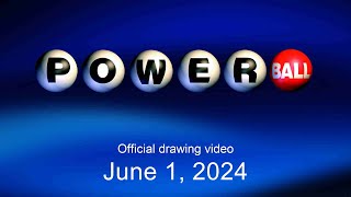 Powerball drawing for June 1 2024 [upl. by Varuag]