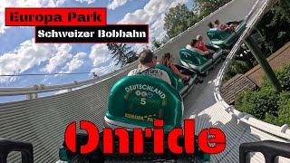 Onride  Europa Park  Schweizer Bobbahn  Juni 2024  4K [upl. by Atter]