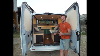 Vauxhall Vivaro camper conversion by Ally Fraser Wood Works [upl. by Stubbs]