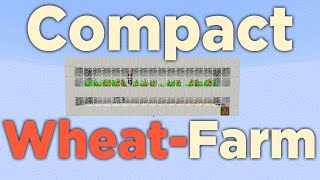 Minecraft Fully Automatic Compact Wheat Farm  Redstone Tutorial [upl. by Akiemat126]