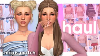 BEST CC FINDS  Sims 4 Custom Content Haul Maxis Match [upl. by Onabru]