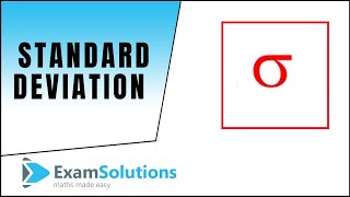 Standard Deviation  What is it and how to work it out  ExamSolutions [upl. by Atiniv]