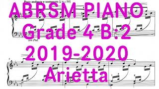 ABRSM Piano Grade 4 B2 The Arietta piano abrsm sheetmusic [upl. by Caia]