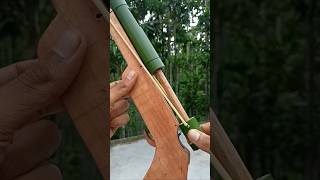 Bamboo creations with Slingshots bamboo bamboocrafts Diy Slingshots [upl. by Nalyak]