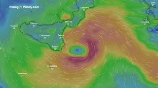 Così l’uragano Apollo sta colpendo la Sicilia [upl. by Teragram]