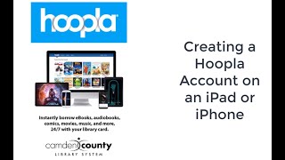 Creating a Hoopla Account on your Ipad or iPhone [upl. by Dovev]