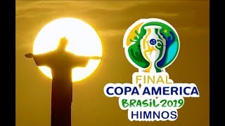 Final Copa América Brasil 2019  Himnos [upl. by Adnam]