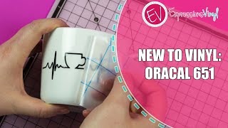 New to Vinyl  How to use Oracal 651 Permanent Adhesive Vinyl [upl. by Nosnorb]