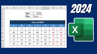 El MEJOR CALENDARIO en EXCEL  2024 o el año que quieras [upl. by Saiasi811]