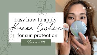 How do you use Korean cushion foundations  A sunscreen and foundation [upl. by Yerffe392]