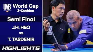 VEGHEL World Cup 3Cushion 2021 Semi Final  Jung Han HEO KOR vs Tayfun TASDEMIR TUR HL [upl. by Donnelly]