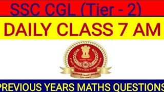 SSC CGL Mains Math Previous Year QuestionSSC CGL Tier2 Maths Expected QuestionCGL Mains 2020 Paper [upl. by Isied940]