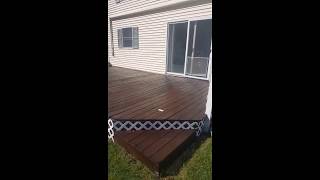 Cabot Gold Deck Stain Review Moonlight Mahogony [upl. by Abbotson]