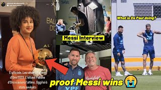 Messi interview after winning Ballon Dor 2023 [upl. by Duffy]