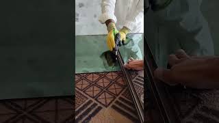 Green Glass Cutting 2024 glassworkglasscuttingtools shortvideohandworking [upl. by Ahtiekal]