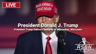 LIVE REPLAY President Trump Delivers Remarks in Milwaukee Wisconsin  10124 [upl. by Tfat]