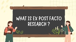 What is Ex Post Facto Research   NETJRF  PhD  Gaurav Soin [upl. by Ynaittirb]