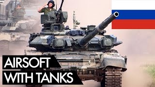 Real Tanks in Airsoft  Russian Milsim Wargame 9  Vlog [upl. by Namzzaj]