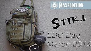 Maxpedition Sitka EDC bag contents Mach 2014 [upl. by Inimod]