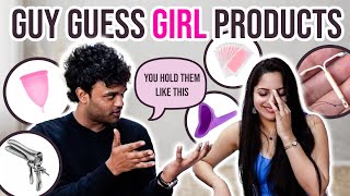 my BOY friend guesses FEMALE products AWKWARD ft JugalChutney [upl. by Jala]