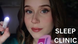 ASMR Classic Sleep Clinic  Flashlight Tapping Face Touching Inaudible Whispers Measuring [upl. by Dichy]