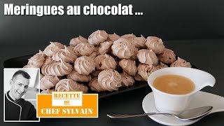 Meringue au chocolat  Recette facile par Chef Sylvain [upl. by Orva]