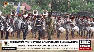 UGANDAN ARMY FORCES MARCH IN COMMEMORATION OF THE 38TH NRMA VICTORY AS A LIBERATION CALL [upl. by Peale193]