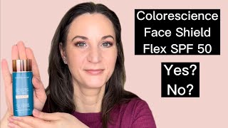 Colorescience Total Protection Face Shield Flex SPF 50  Review Demo AND 3 Hour CheckIn [upl. by Akeinahs224]