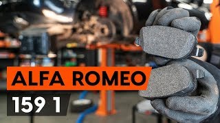 Comment remplacer des plaquettes de frein arrière sur ALFA ROMEO 159 939 TUTORIEL AUTODOC [upl. by Justino]