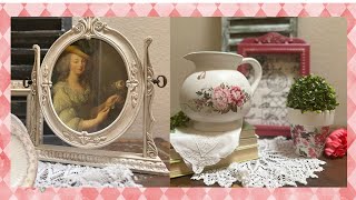 How I Upcycled my THRIFT STORE FINDS  SHABBY CHIC  COTTAGE CORE [upl. by Litman573]