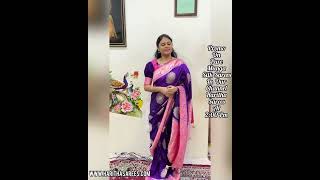 PURE MUNGA SILK  HARITHA SAREES  PROMO [upl. by Ierna]