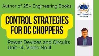 CONTROL STRATEGIES OF DC CHOPPERS [upl. by Yauqaj]