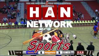 HAN Sports FCIAC Boys Basketball Semifinals 3 Ridgefield vs 7 Danbury 22817 [upl. by Hauger]