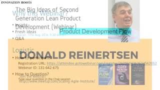 Scaling Agile Institute Webinar with Donald Reinertsen on Product Development Flow [upl. by Adnema]