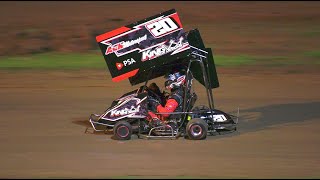 Outlaw Karts Open Heat 3 Laang Speedway 2742024 [upl. by Jenine]