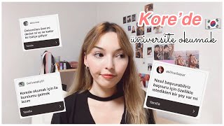 Kore’de Üniversite Okumak 📚  Merak ettikleriniz 🇰🇷🇹🇷 [upl. by Risa]