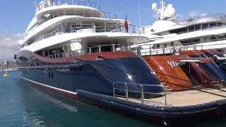 4k Superyachts in Antibes YCA Southern France April 2015 [upl. by Noived]