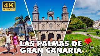 LAS PALMAS DE GRAN CANARIA 🌞 Spain 🇪🇸  TOP Places and Beaches 🏖️  FULL WALKING TOUR 4K UHD [upl. by Ninazan]