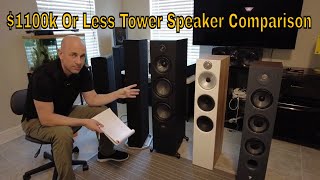 Tower Speaker Comparison  Polk Definitive Kef Paradigm Bowers Focal Monitor  8 inch Woofers [upl. by Harberd]