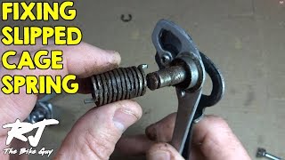 Fixing Shimano Sora Rear Derailleur With Slipped Cage [upl. by Eilyab83]