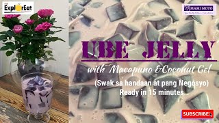 UBE JELLY with Macapuno amp Coconut Gel [upl. by Meli]