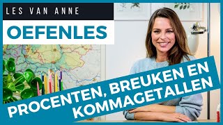 Procenten breuken en kommagetallen  Rekenen groep 7 [upl. by Novy]