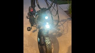 Lectric Ebike Dual Headlight Using Y Cable Splitter [upl. by Ruddie]