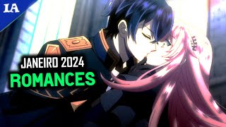 ANIMES COM MAIS ROMANCE DE JANEIRO 2024 [upl. by Possing787]