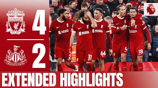 Reds Dominate on New Years Day Liverpool 42 Newcastle  Extended Highlights [upl. by Hymie]